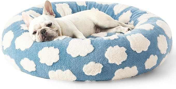 Lesure Donut Dog Bed Medium Size Dog - Round Cat Beds for Indoor Calming Pet with Washable Cover,... | Amazon (US)