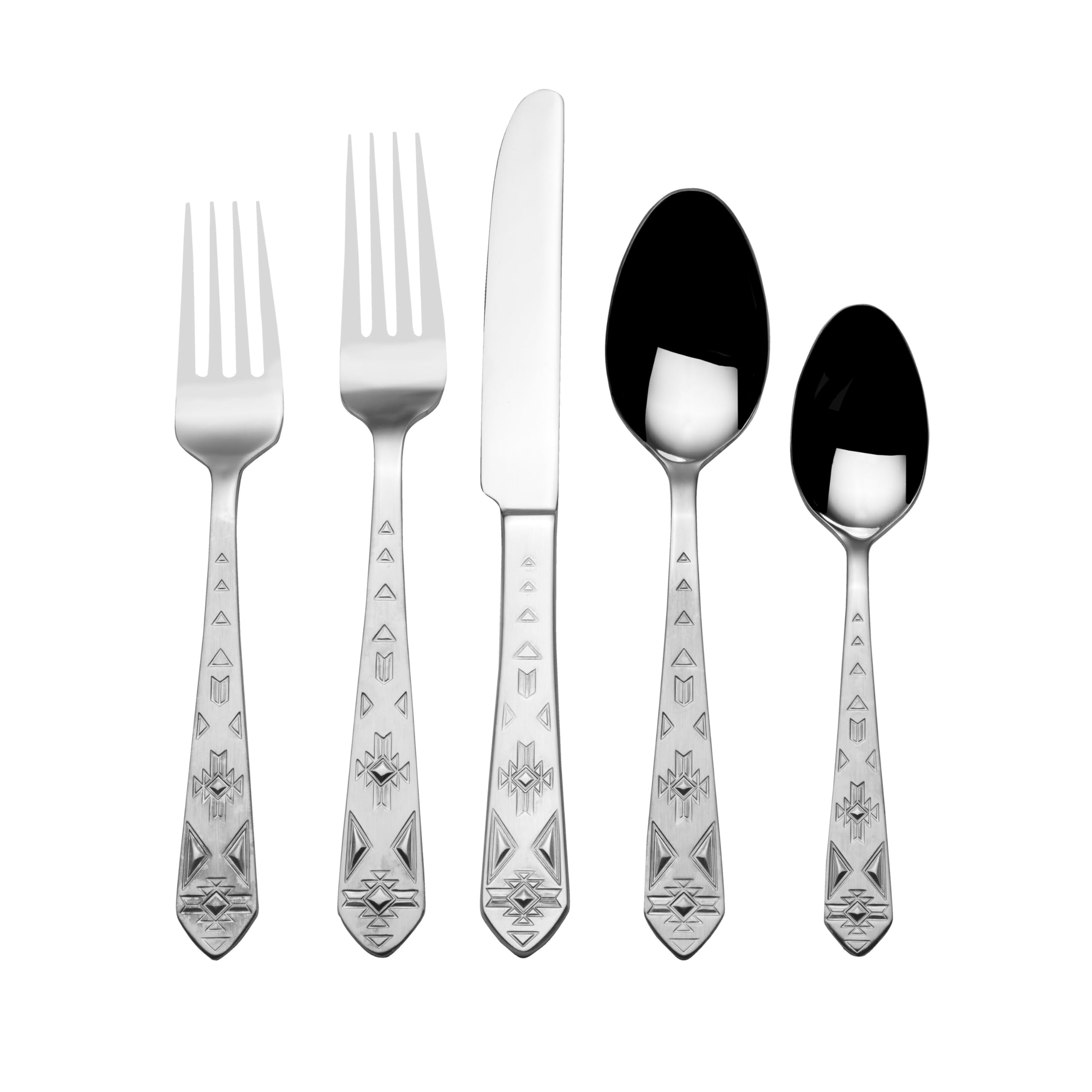 Towle Everyday Pueblo 20-Piece Stainless Steel Flatware Set, Service for 4 | Amazon (US)