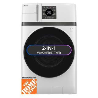 GE Profile 4.6 cu. ft. Smart UltraFast Electric Washer and Dryer Combo in White with Ventless Hea... | The Home Depot