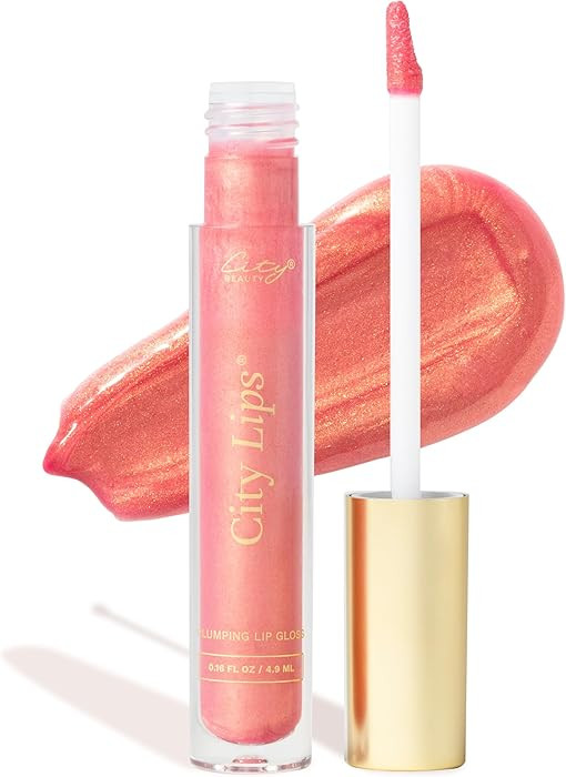 City Beauty City Lips Plumping Lip Gloss - High-Shine Gloss for Fuller, Younger-Looking Lips | Hy... | Amazon (US)