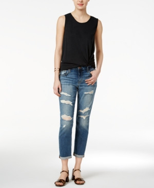 Joe's Ripped Cotton Kency Wash Boyfriend Jeans | Macys (US)