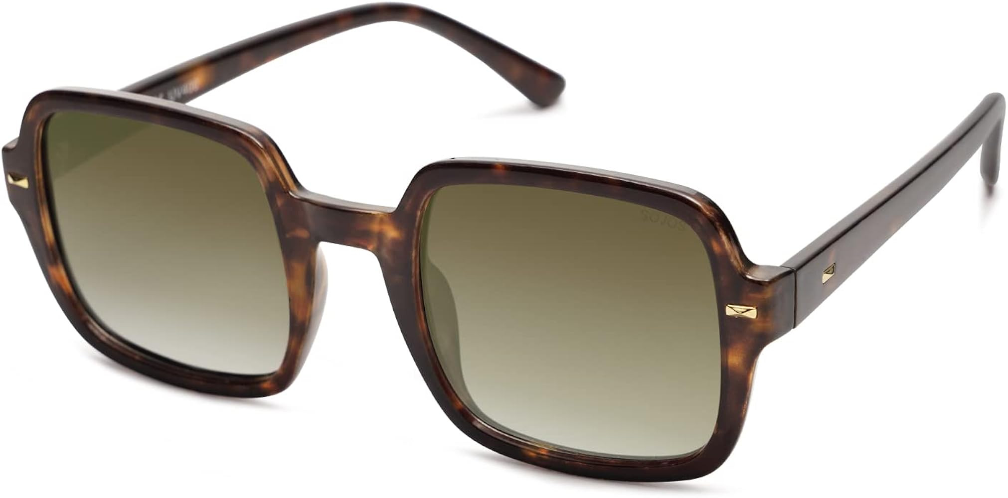 SOJOS Retro Square Polarized Sunglasses for Women Men Classic Trendy Sunnies SJ2226 | Amazon (US)