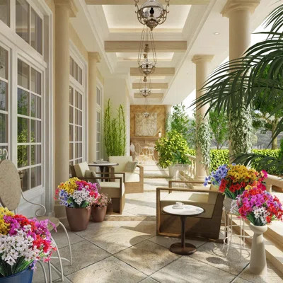 30 Bundles Artificial Flowers For Outdoors Fake Flowers No Fade Fake Plastic Flowers Faux Plants For Decoration Outdoor Artificial Flowers Fake Outdoo | Wayfair North America