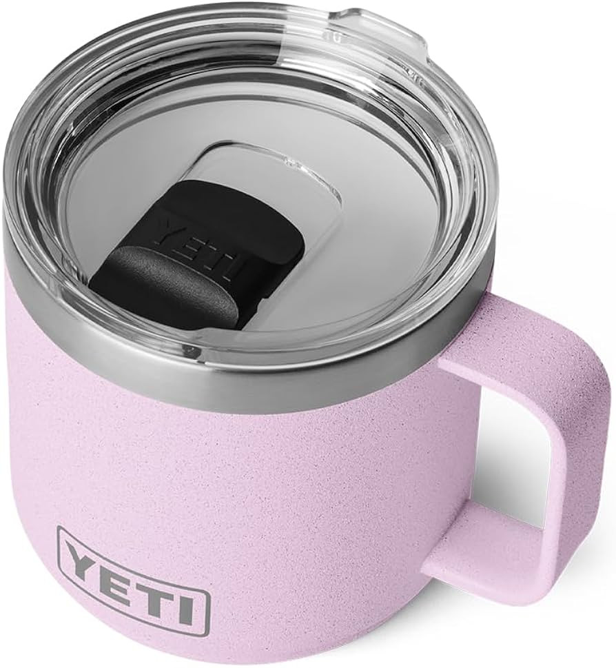 YETI Rambler 14 oz Ceramic Lined Stackable Mug, Vacuum Insulated, Stainless Steel with MagSlider ... | Amazon (US)