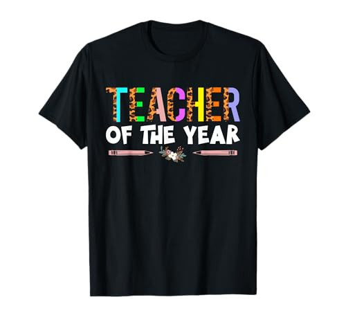 Teacher of The Year Party Gift Teacher Appreciation Gifts T-Shirt Small | Amazon (US)