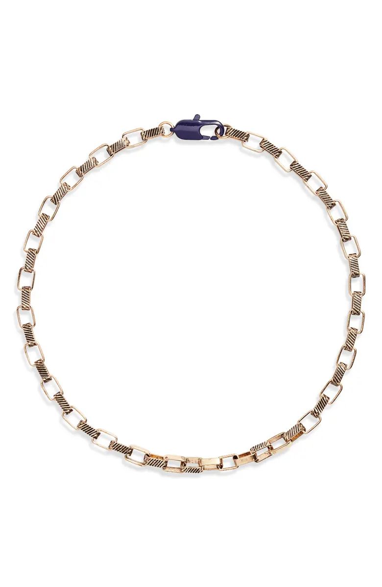 Waterproof Corrugated Link Necklace | Nordstrom