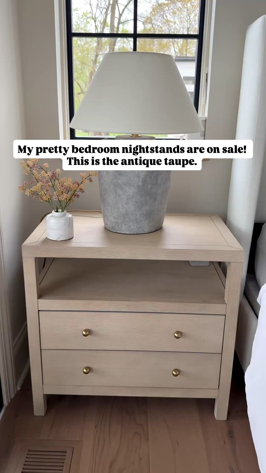 My primary bedroom nightstands are on sale!! This is the antique taupe. 

#LTKHome #LTKSaleAlert
