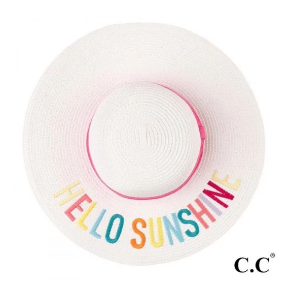 C.C Brand Hello Sunshine Beach Hat | Etsy (US)