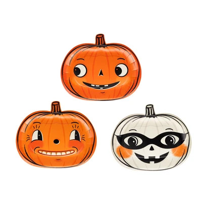 Vintage Halloween Pumpkin Plate Set | My Mind's Eye