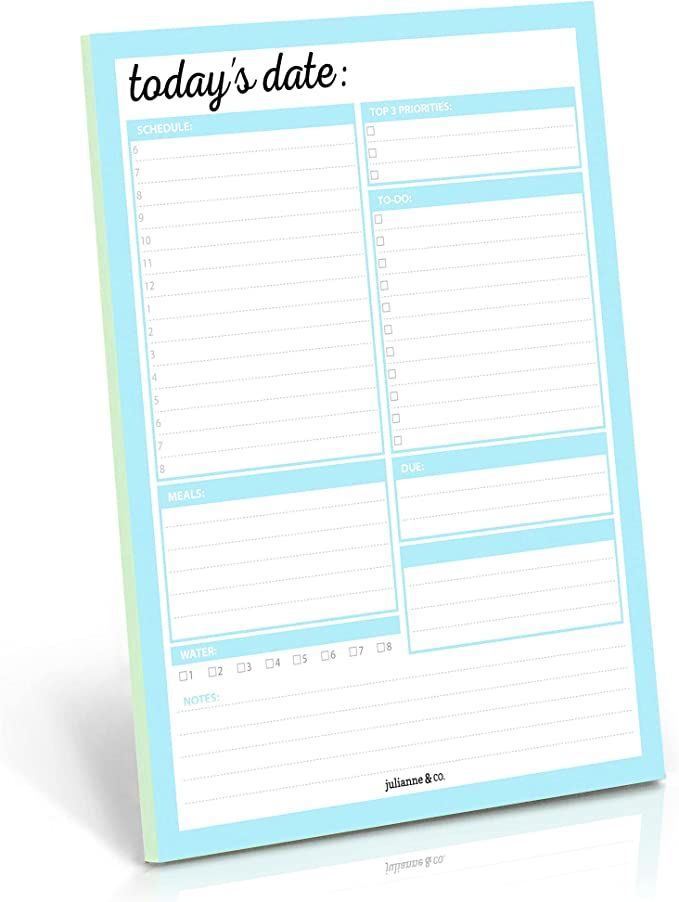 JULIANNE & CO Daily To-Do Undated Planner Notepads - Premium Personal Organizer for Home, Office,... | Amazon (US)
