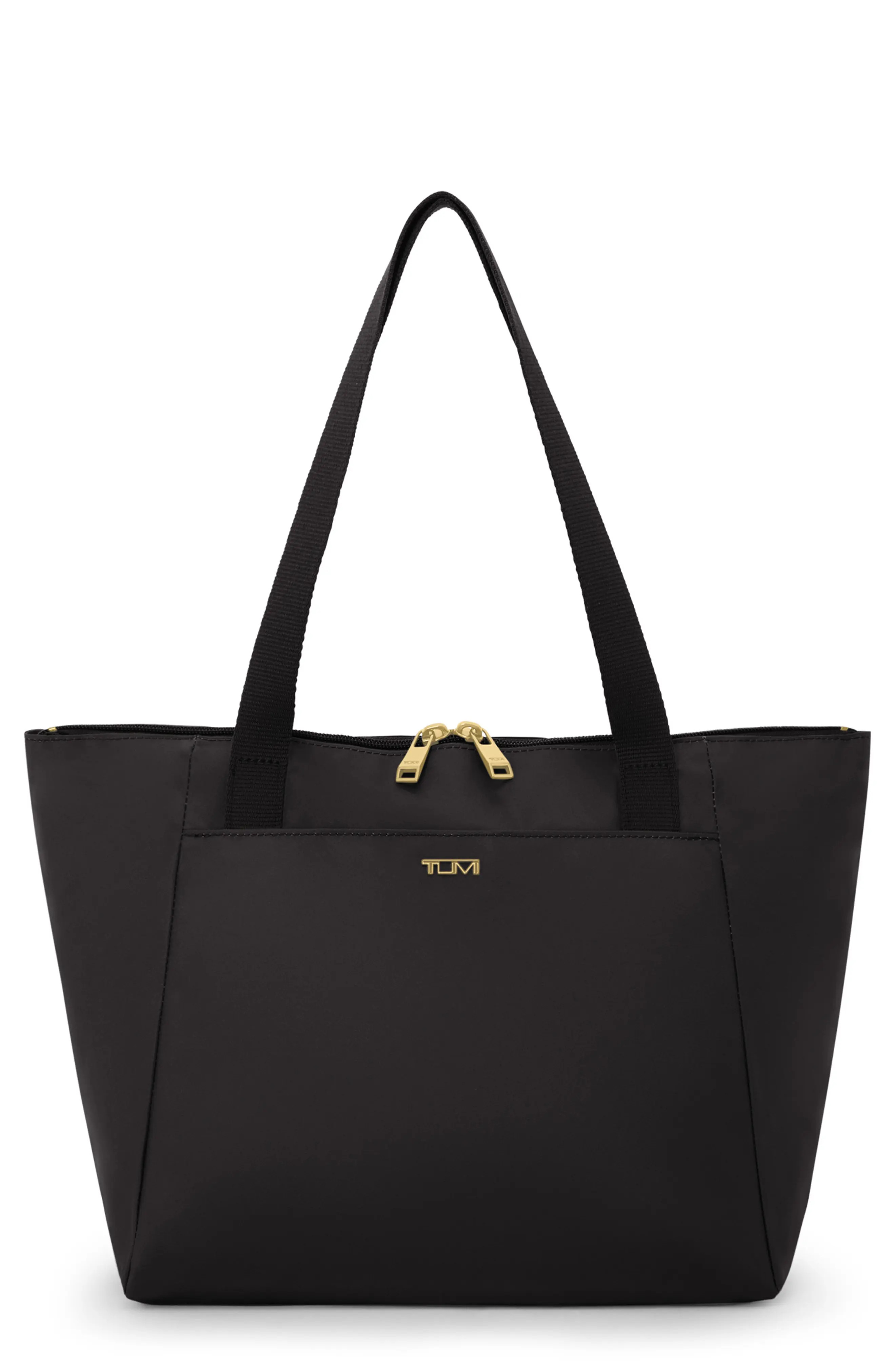 TUMI Small Voyageur Just In Case Nylon Tote in Black/Gold at Nordstrom | Nordstrom