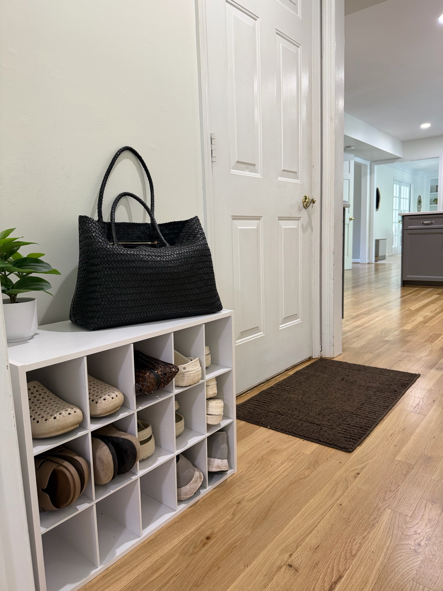 Easy way to tidy up your entryway! We go in and out the garage and this shoe organizer has been perfect!! 

#LTKdayinmylife #LTKmomlife #LTKHome