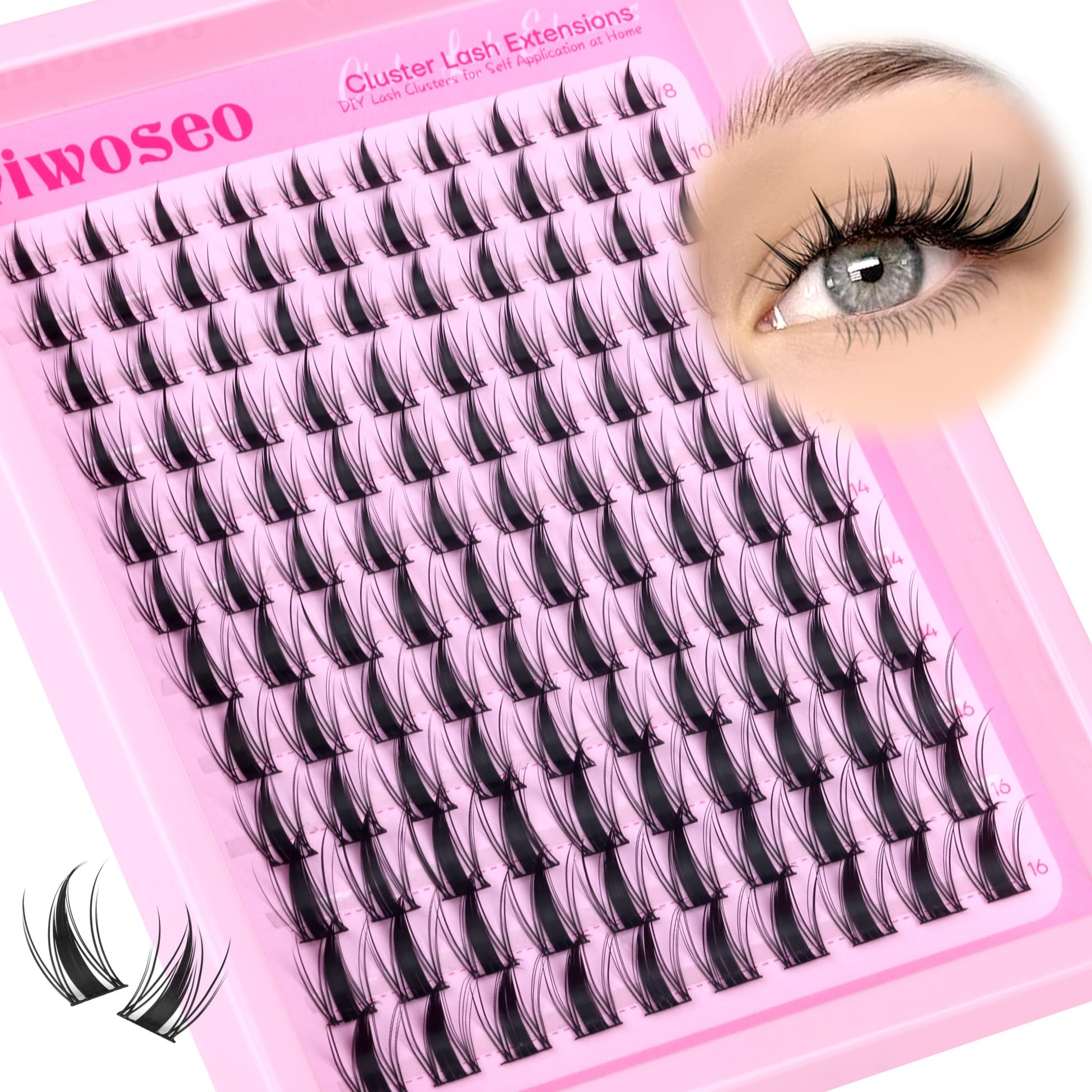 wiwoseo Manga Lash Clusters Manga Eyelash Clusters Anime Cluster Eyelash Extensions Clusters Lash... | Amazon (US)