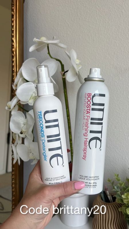 My top two favorite Unite products!

Unite detangler and the boosta hair spray- really holds your style WITHOUT product feeling crunchy or thick in your hair! I love it!

Code
Brittany20

#LTKunder50 #LTKbeauty