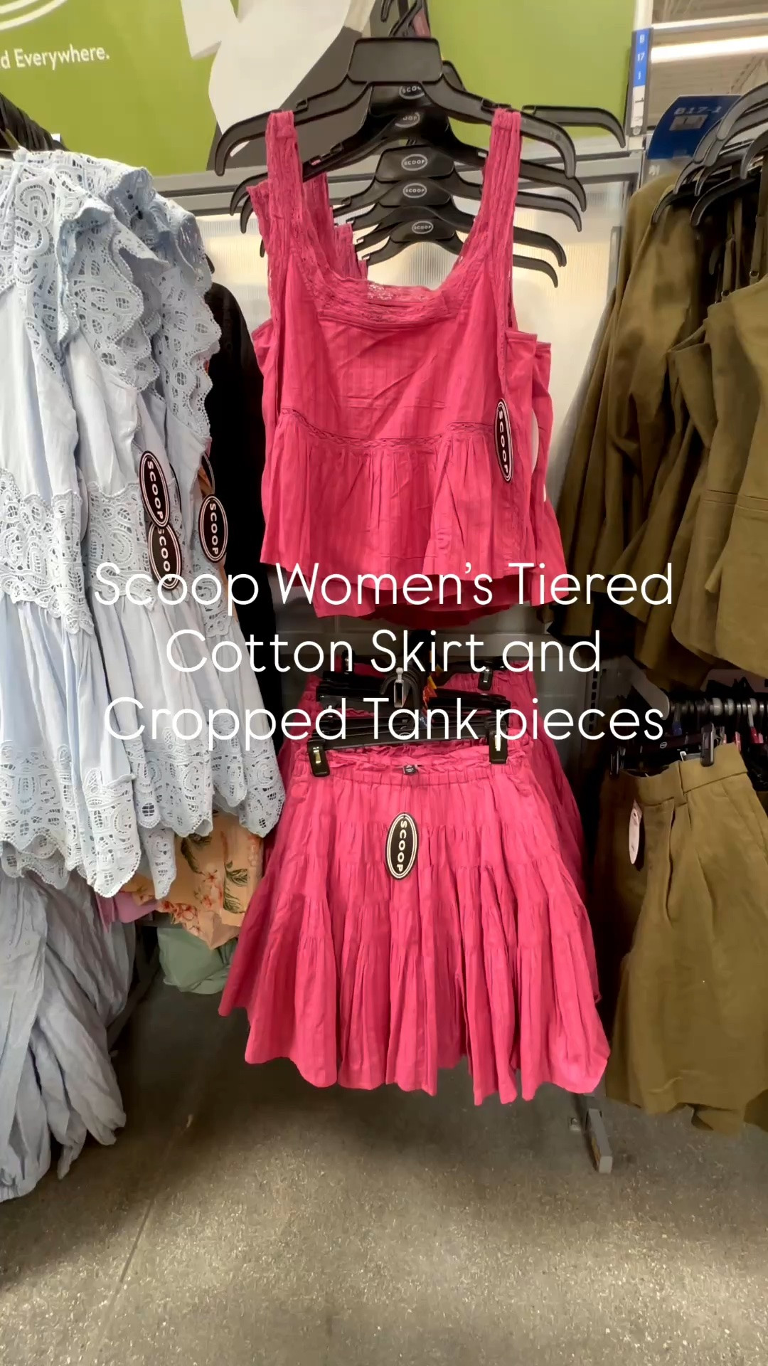 Such a pretty set (sold separately) and it’s Cotton!! Run though because it’s already on clearance making it under $25 for both pieces! What a deal!! 

Scoop Women's Tiered Cotton Skirt, Sizes XS-4X
Actual Color: Rosiest Rouge

Scoop Women's and Women's Plus Cropped tank

#LTKMidsize #LTKPlusSize #LTKOver40