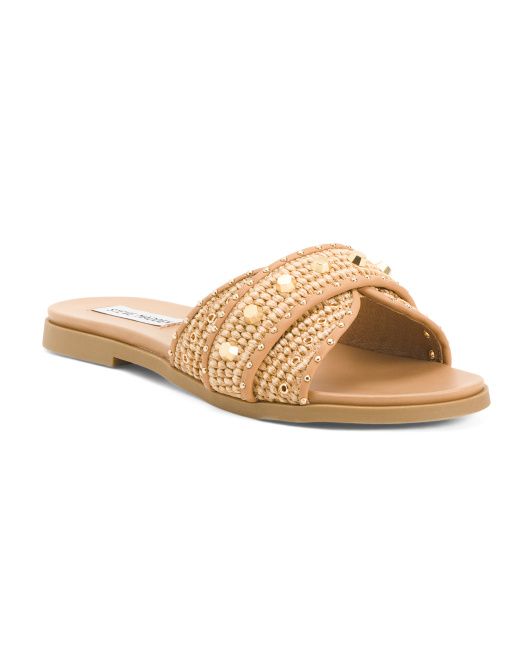 Raffia Slide Sandals | Marshalls