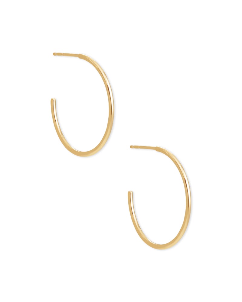 Keeley Small Hoop Earrings in 18k Gold Vermeil | Kendra Scott