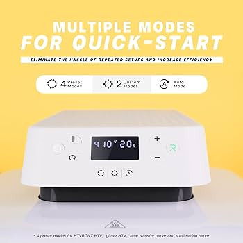 Amazon.com: HTVRONT Auto Heat Press Machine for T Shirts - 15x15 Smart T Shirt Press Machine with... | Amazon (US)