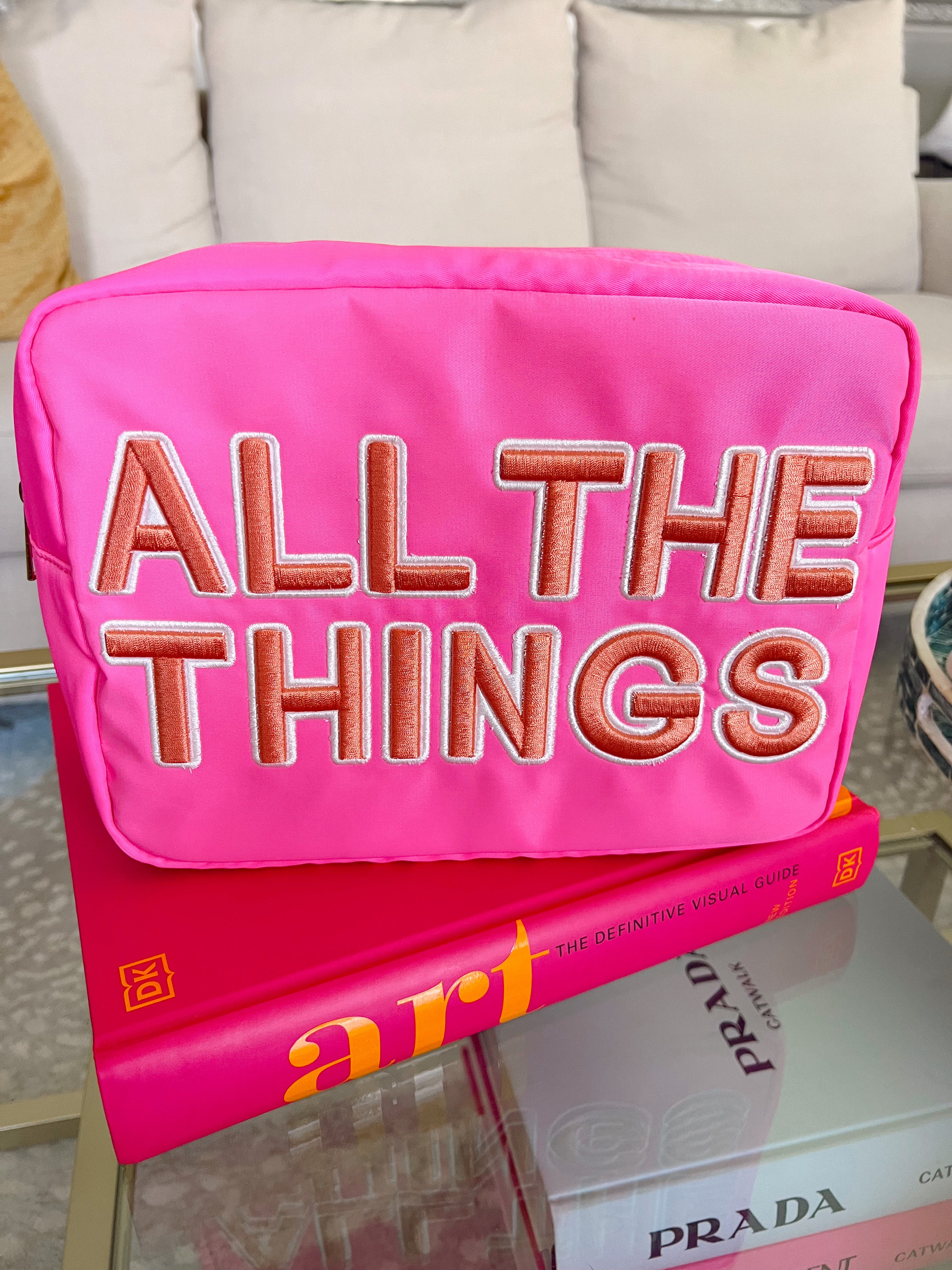 All The Things XL Bag - Bright Pink | KenzKustomz