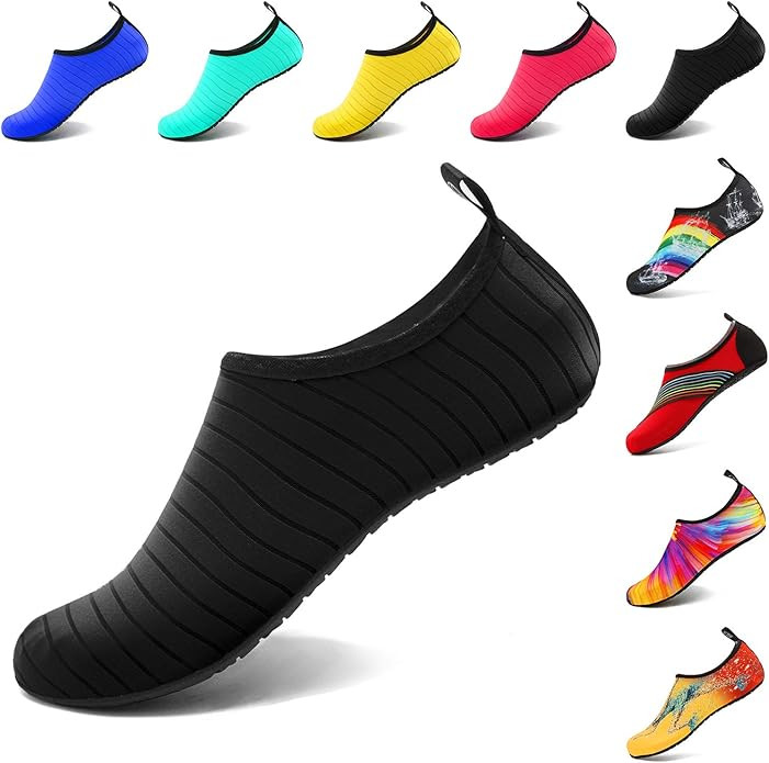 VIFUUR Water Sports Shoes Barefoot Quick-Dry Aqua Yoga Socks Slip-on for Men Women | Amazon (US)