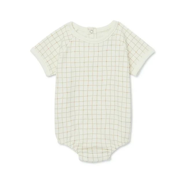 easy-peasy Baby Short Sleeve French Terry Print Bodysuit, Sizes 0-24 Months | Walmart (US)