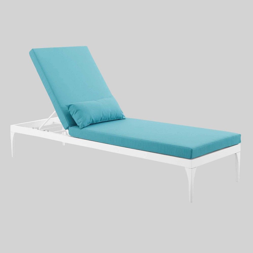 Perspective Outdoor Patio Chaise Lounge Turquoise - Modway | Target