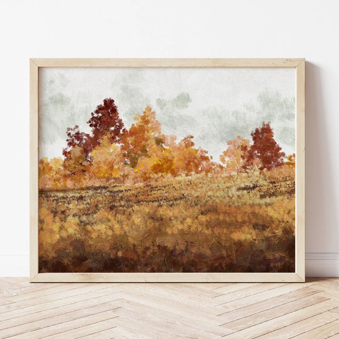 Autumn Landscape Print Fall Landscape Printable Wall Art - Etsy | Etsy (US)