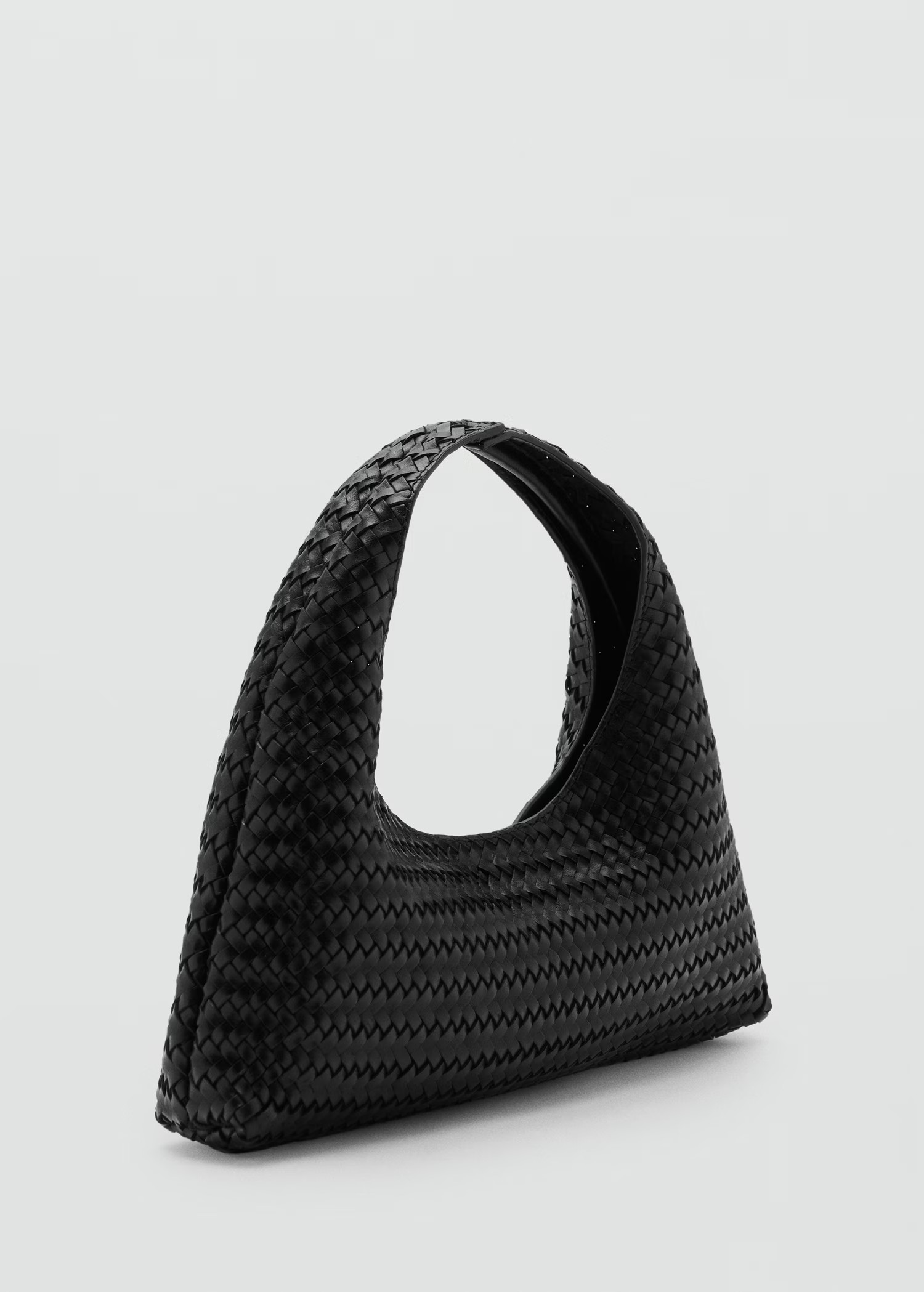 Handtasche aus Leder in Flechtoptik - Damen | MANGO Deutschland | Mango EU