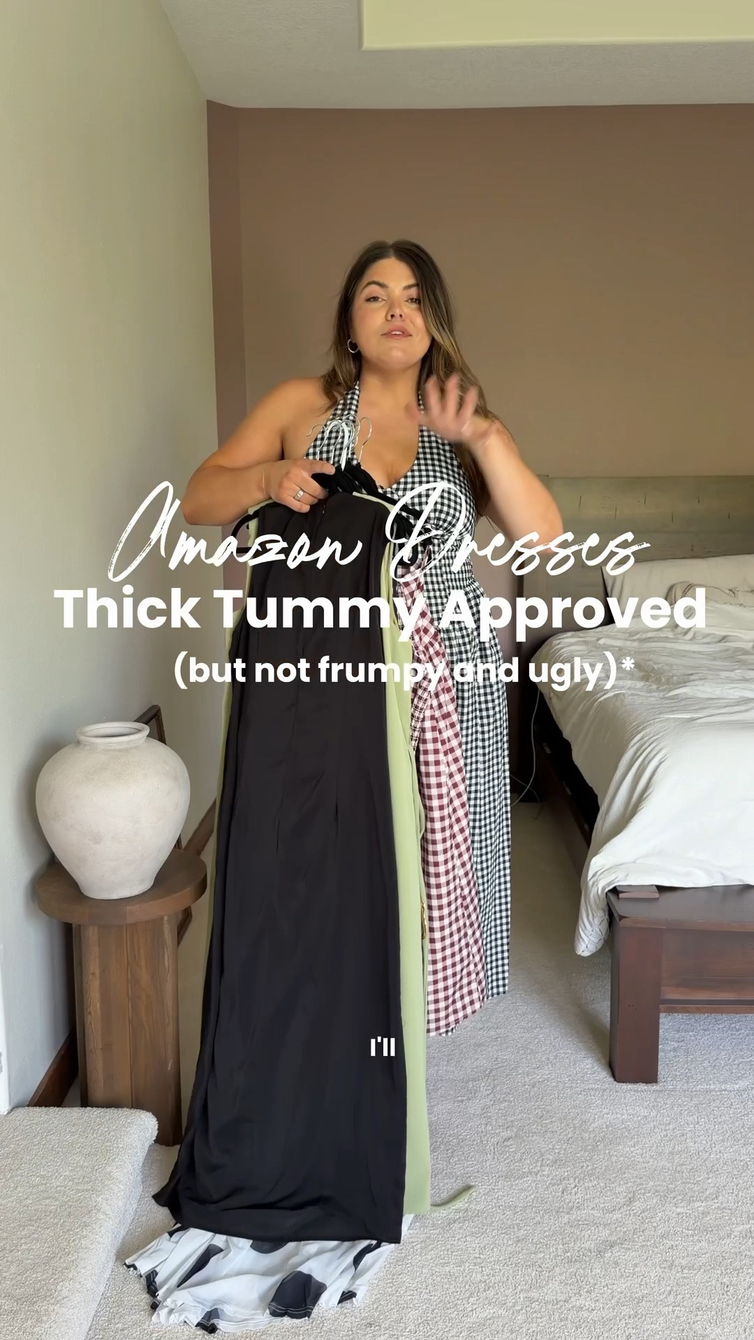 Why do they make finding a dress that doesn’t clean to every little nook and cranny so hard!! here are some thick tummy approved dresses for summer From Amazon!

Midsize, size 12, size 14, mom style, curvy outfit