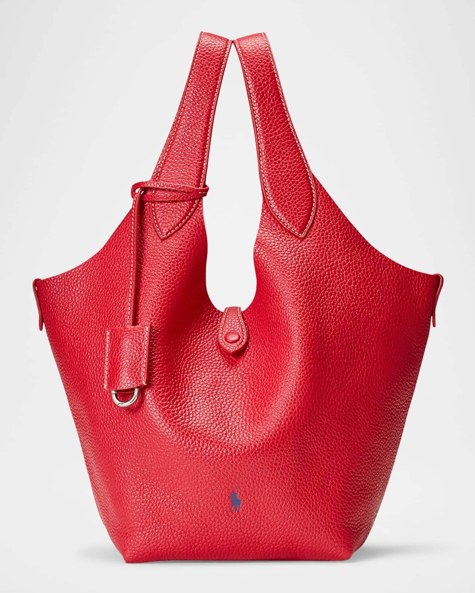Polo Play Medium Leather Tote Bag | Neiman Marcus