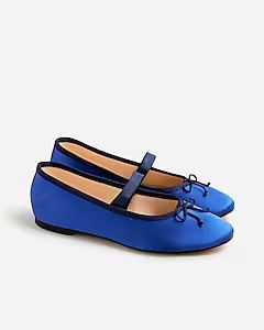 Zoe strappy flats in satin | J.Crew US