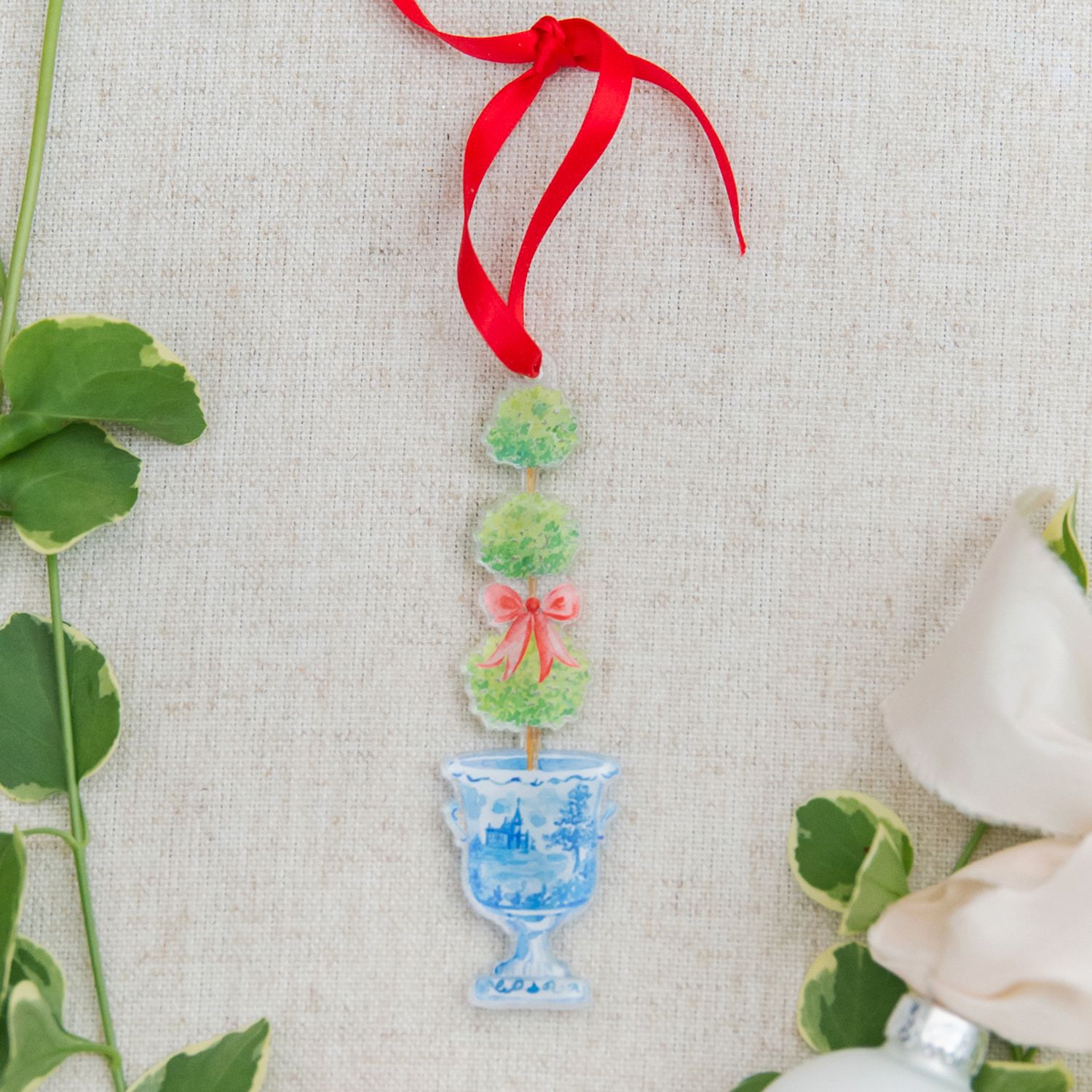 Holiday Topiary Watercolor Ornament — Simply Jessica Marie | Simply Jessica Marie