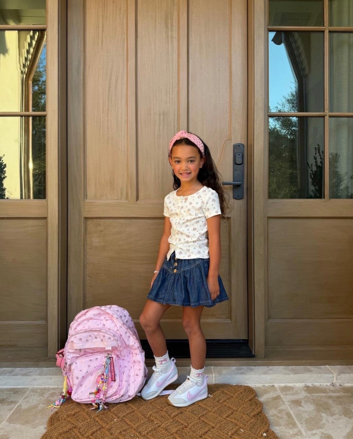 First day of school fit! 🩷 Backpack is 47% off, sneakers on sale, and skirt set on sale!

#LTKmomlife #LTKKids #LTKSeasonal