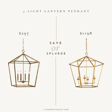 4-light brass lantern pendant. Gold lantern pendant. Entryway hanging pendant. Kitchen pendant. Antique brass. Traditional pendant. 

#LTKSeasonal #LTKhome #LTKsalealert