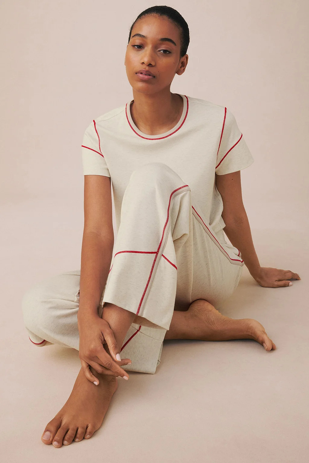 BalanceKnit\u2122 Wave Short-Long Set in Stone Heather | Lake Pajamas