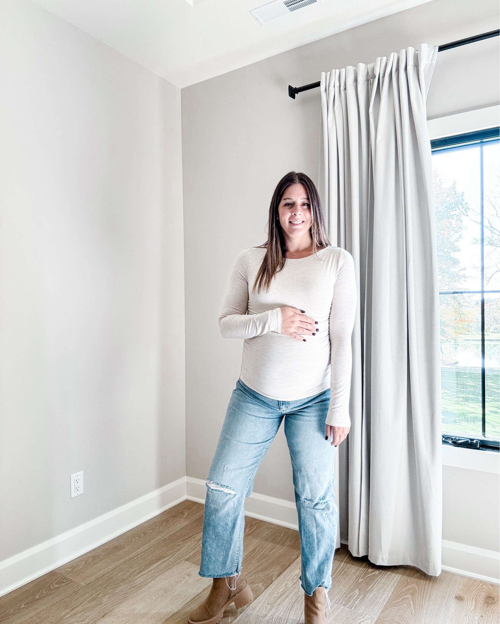 Fall favorites from @pinkblushmaternity 🎀 I’m 27 weeks and feeling great in these pieces from Pink Blush! Size 30 in jeans, size medium in all 3 tops!

#pinkblushmaternity #prettyinpinkblush #pbambassador #ad #sponsored #maternityfashion 

#LTKFindsUnder100 #LTKStyleTip #LTKBump