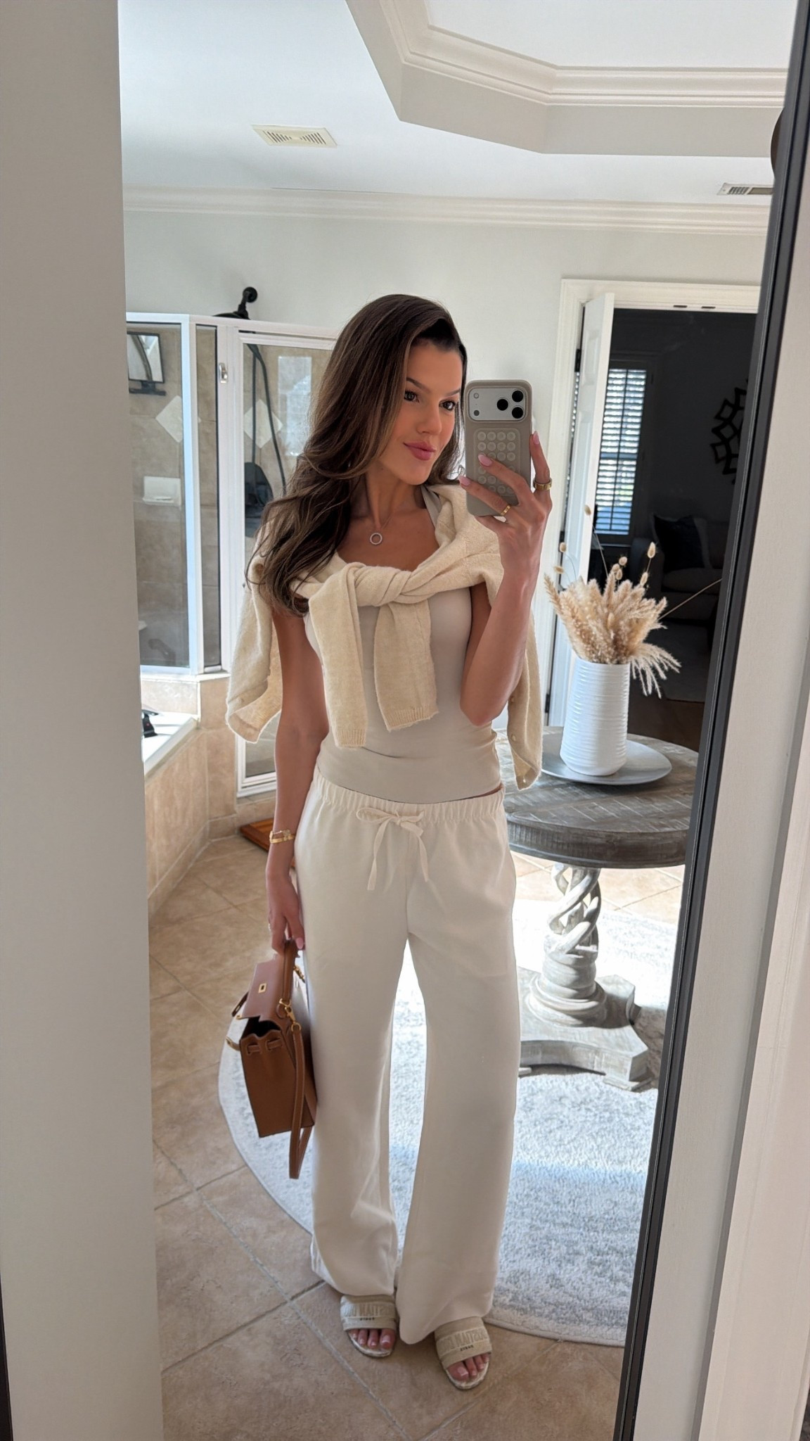 Causal Sunday dinner fit 🤍
Wearing a small tall in the pants and a size small in the top. 

#LTKSeasonal #LTKootd #LTKTall