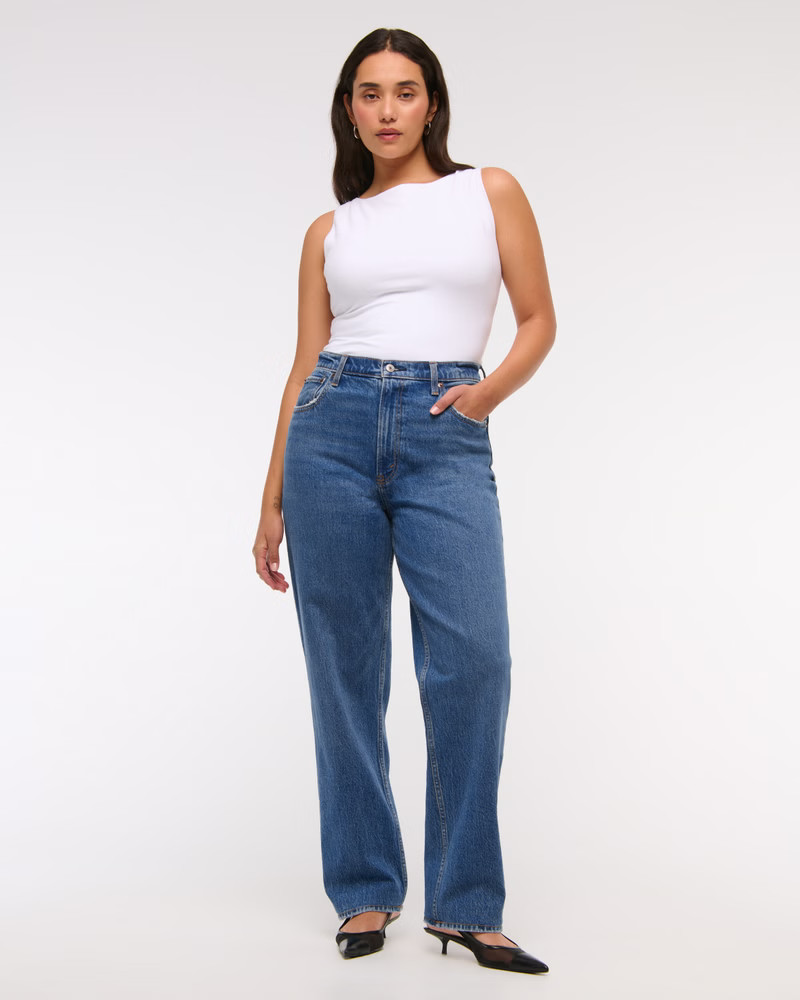 Ultra High Rise 90s Straight Jean | Abercrombie & Fitch (US)