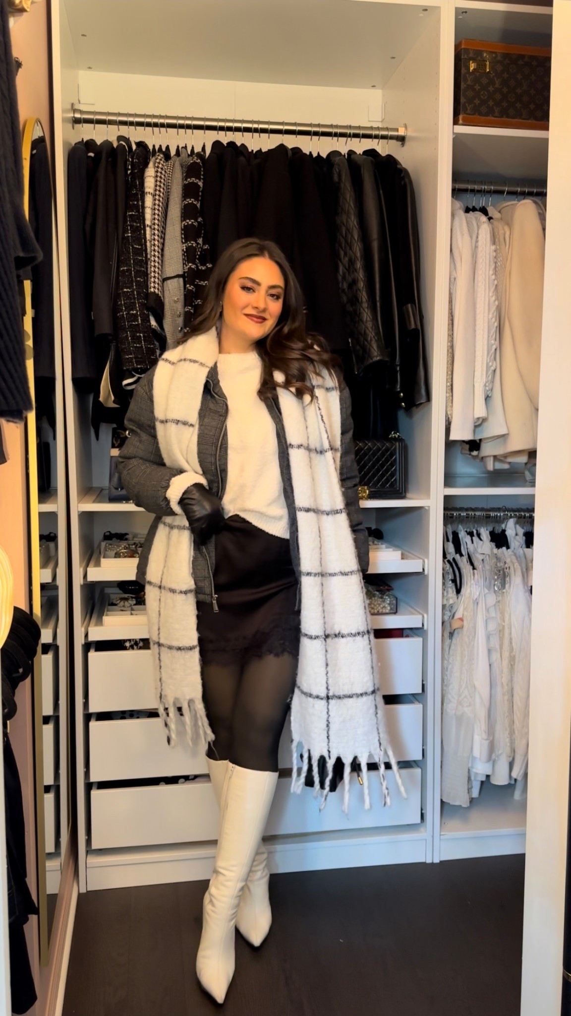 Winter outfit inspiration 🤍❄️

Tags 

Women’s winter style fashion, January February March, cold weather, layering, puffer coat, Amazon finds plaid lace skirt, fleece lined, tights, knee-high, white boots, unique, outfit, ideas

#LTKgrwm #LTKootd #LTKSaleAlert