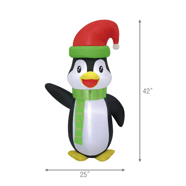Holiday Time Christmas Penguin Inflatable, 3.5FT - Walmart.com | Walmart (US)