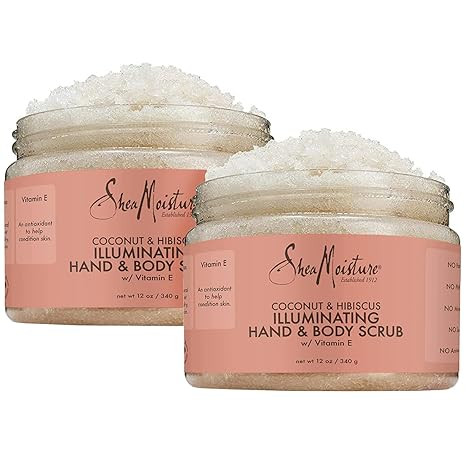 Shea Moisture Skin Care, Coconut & Hibiscus Illuminating Hand and Body Scrub, Gluten Free Vitamin... | Amazon (US)