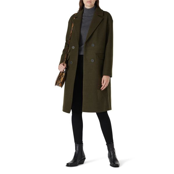 Nvlt Olive Double Breasted Coat green | Rent the Runway