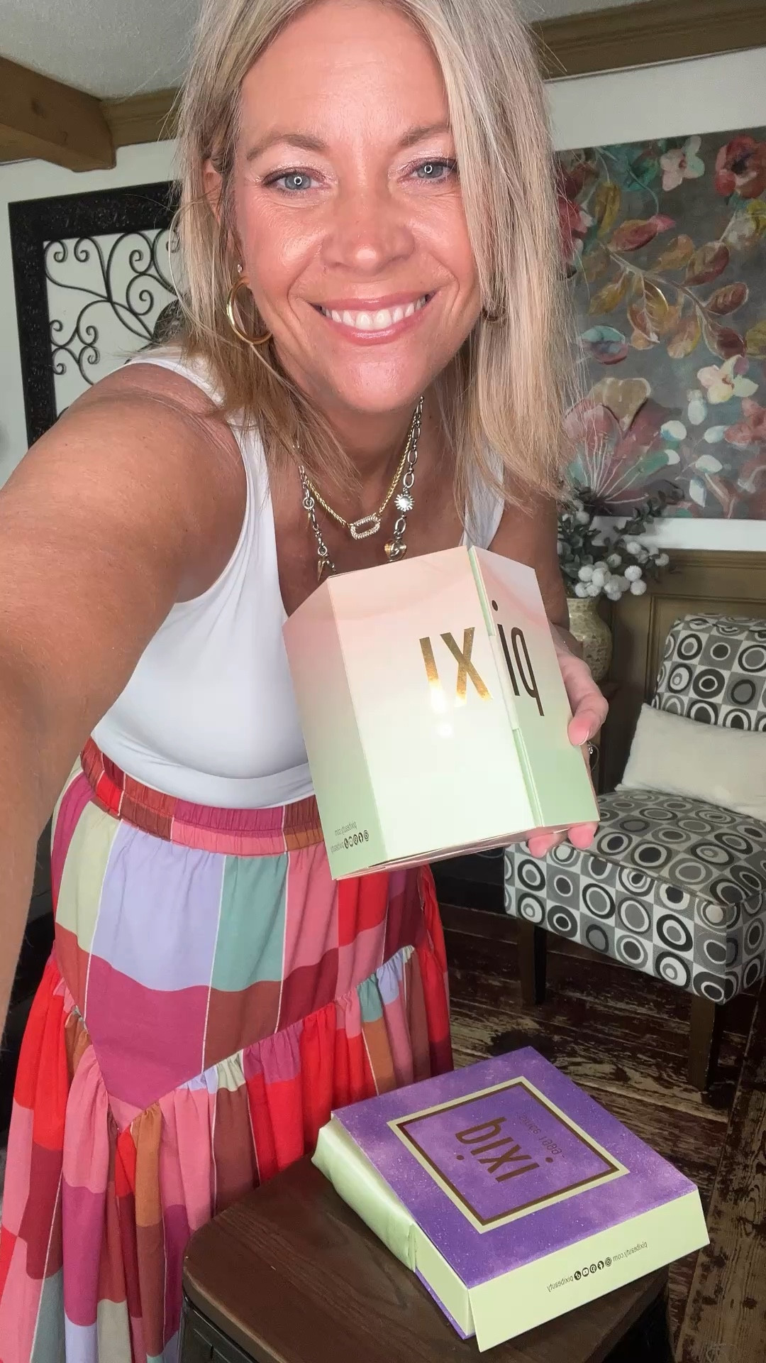 Pixi products I can’t wait to use- outfit linked too- skirt and tank size large . 

#LTKMidsize #LTKBeauty #LTKOver40