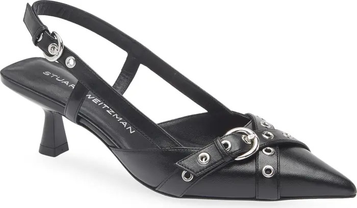 Supermoto Kitten Heel Slingback Pump (Women) | Nordstrom