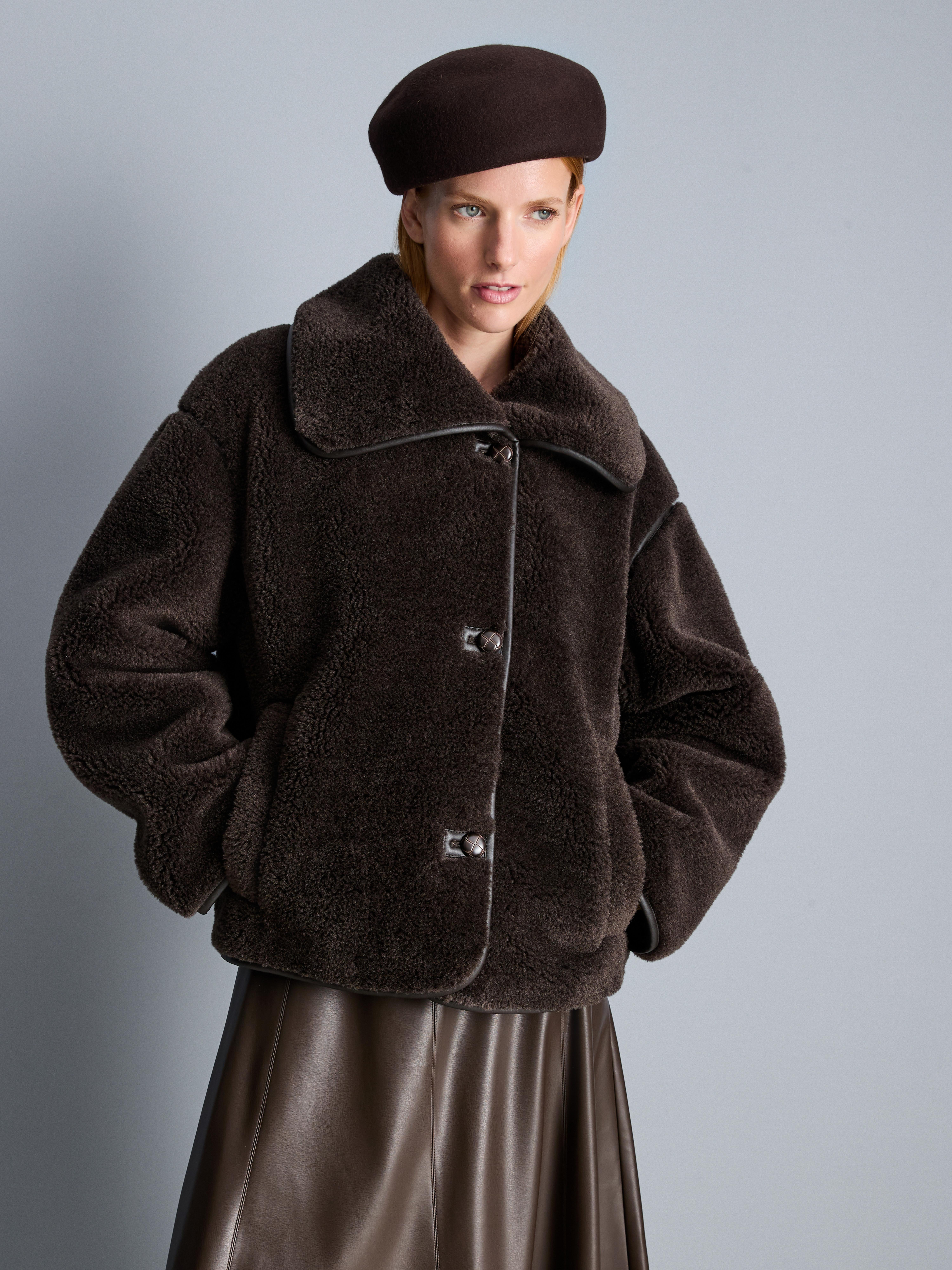 Boxy Shearling Jacket | Primark UK