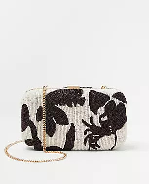 Tropical Beaded Hard Clutch | Ann Taylor (US)