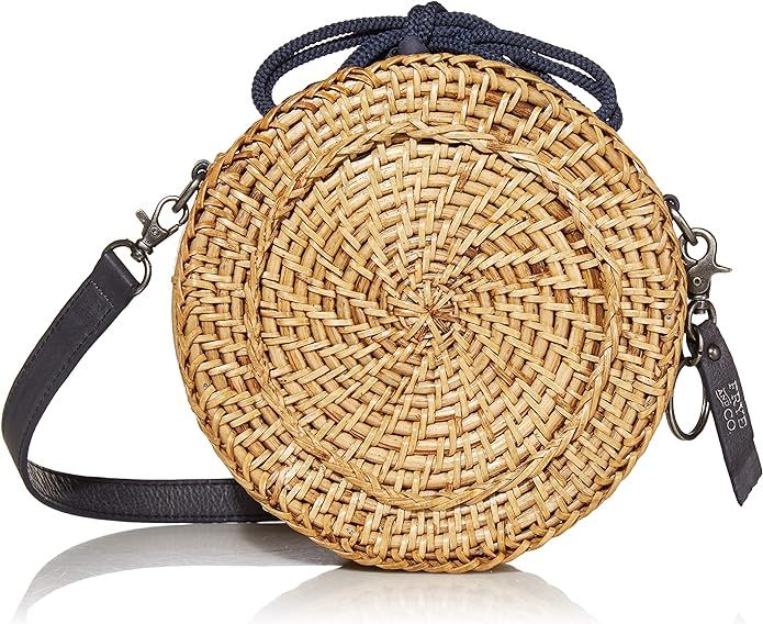 Frye and Co. ESME Straw Canteen Crossbody Bag | Amazon (US)