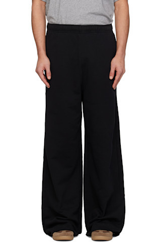 Black Embroidered Logo Sweatpants | SSENSE