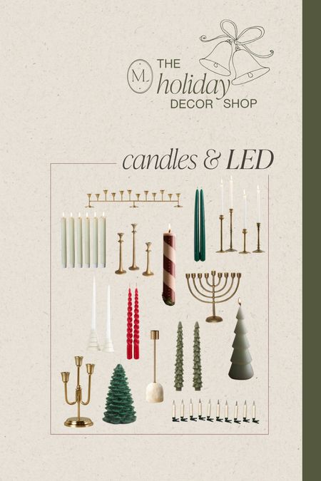 Holiday decor shop - candles and LED for this Christmas season
•
•
•
Christmas taper candles, candle sticks, menorah, tree candles, Christmas decor 


#LTKHoliday #LTKhome #LTKHolidaySale