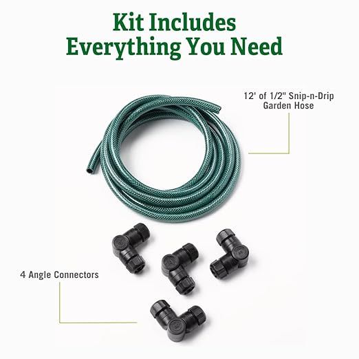 Gardener's Supply Company - Snip And Drip Connector Kit - Watering Soaker Sprinkler System Extend... | Amazon (US)